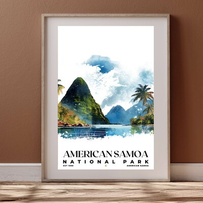 American Samoa National Park Poster, Travel Art, Office Poster, Home Decor | S4 - image3